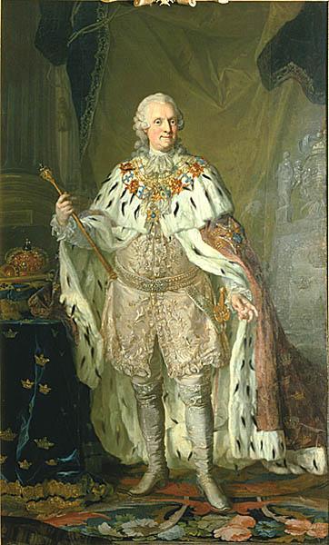 Lorens Pasch the Younger Portrait of Adolf Frederick, King of Sweden (1710-1771) in coronation robes oil painting picture